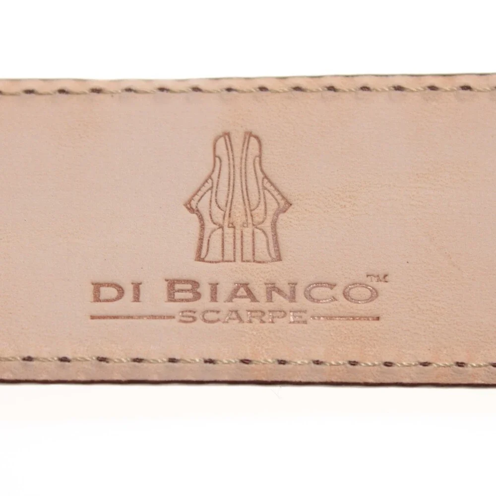 Di Bianco NWT Cut to Size Dress Belt In Solid Brown Leather One Size